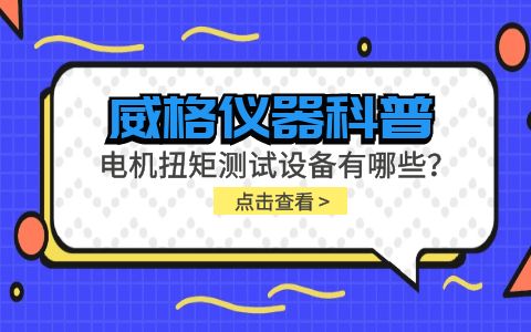 威格儀器-電機(jī)扭矩測試設(shè)備有哪些？插圖