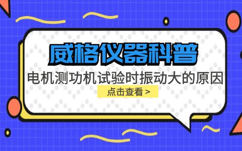 威格儀器-電機(jī)測(cè)功機(jī)試驗(yàn)時(shí)振動(dòng)大的原因插圖