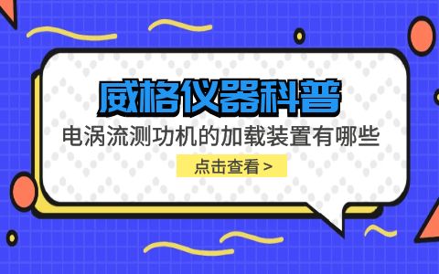 威格儀器-電渦流測(cè)功機(jī)的加載裝置有哪些插圖