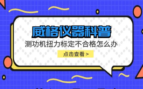 威格儀器-測功機(jī)扭力標(biāo)定不合格怎么辦插圖